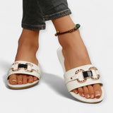 Pohodlné papuče s okrúhlou špičkou