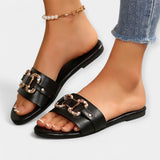 Pohodlné papuče s okrúhlou špičkou