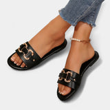 Pohodlné papuče s okrúhlou špičkou