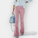 Vysoký pás nohavice s širokými nohavicami