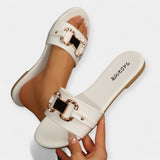 Pohodlné papuče s okrúhlou špičkou