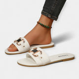 Pohodlné papuče s okrúhlou špičkou