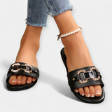 Pohodlné papuče s okrúhlou špičkou