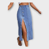 Maxi Sukňa s Gombíkmi